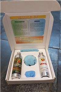 Marble Kit Piaccasette and Mekoil Stone Surface Cleaner