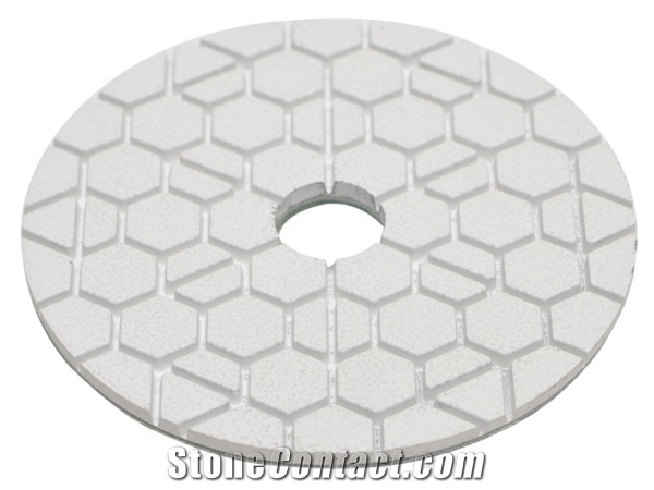 Honey-Comb White 5-Step Pro-Edge Polishing Pads for Granite & Marble & Engineered Stone