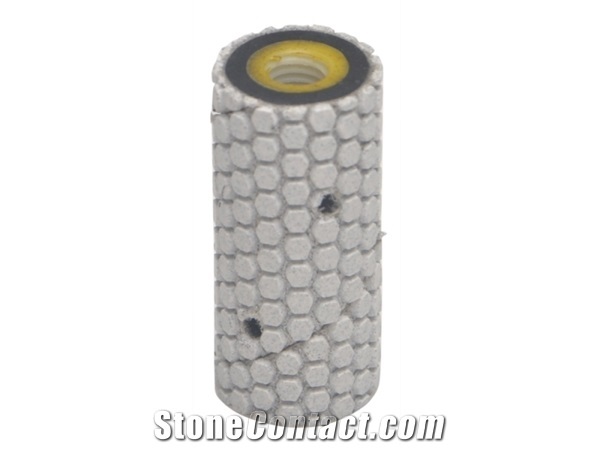Mini Drum Honey-Comb White Polishing, Grinding Tool for Engineered Stone