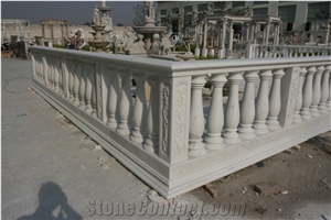 Factory Supply White Marble Railing Balustrade and Column