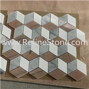 Hand Made Customized Design Swimming Pool Tile Marble Mosaic