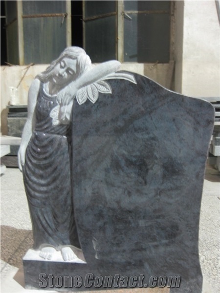 Professional Engraving Angel Oem Style Cemetery Monument