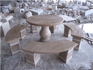 Promotion Price Stones Tables and Chairs for Garden