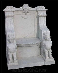 Wholesale Hand Carved Marble Garden Bench,Marble Bench