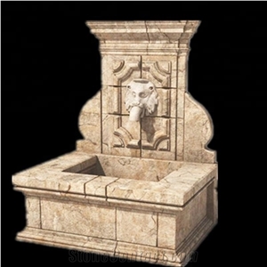 Wholesale Lion Head Marble Wall Fountain for Garden Outdoor