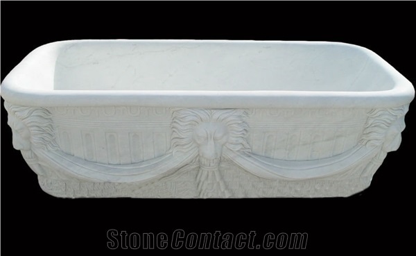 Wholesale Price Carved White Marble Bath Tubs