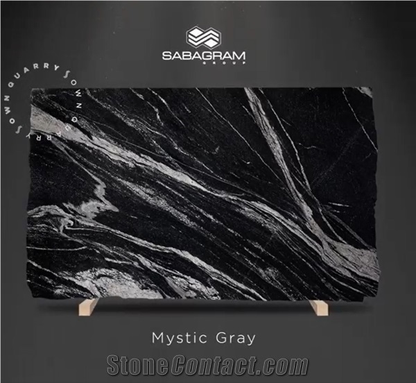 Mystic Gray Granite Slabs