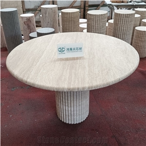 Beige Travertine Diningtable/Coffee Table/Center Table
