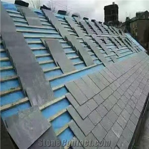Black Grey Slate Roofing Tiles for Roof Covering Building