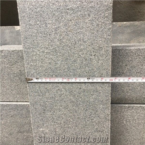 Chinese G654 Grey Granite Flamed Landscaping Stone Paving Steps