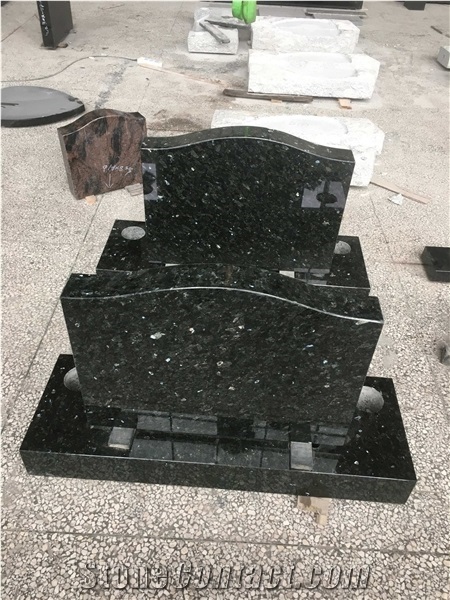Emerald Pearl Headstone Gravestone Memorial Tombstone