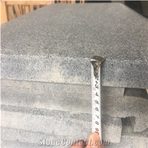 Flamed Dark Grey G654 Granite Swimming Pool Tiles Coping