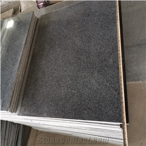 Padang Dark Grey G654 Flamed Granite Stone Floor Pavers Tile