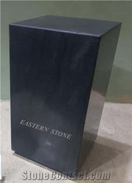 Black Marble Stone Ash Urn, Funeral Urn, Black Zebra Marble Cremation Urn