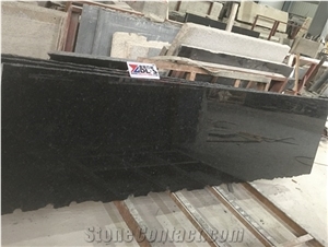 20mm Thickness Polished Angola Black Granite Slabs