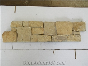 Classic Beige Limestone Stacked Cladding Stone Veneer