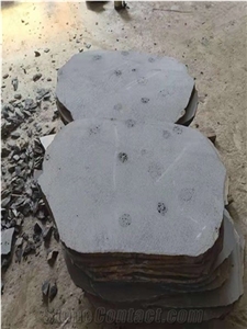 Grey Basalt Courtyard Garden Stepping Stone Walkway Pavers