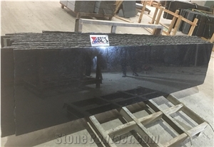 High Polished Premium Qualify Black Granite Slabs on Sale