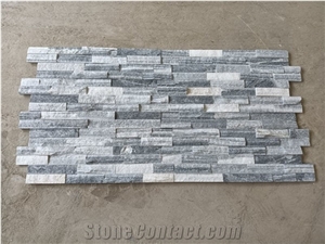 Natural Cloudy Grey Thin Stacked Stone Veneer Wall Cladding