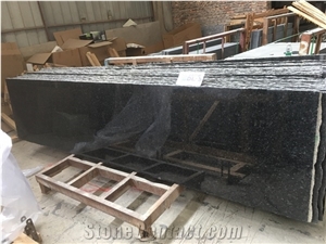 Polished Black Granite Slabs Tile