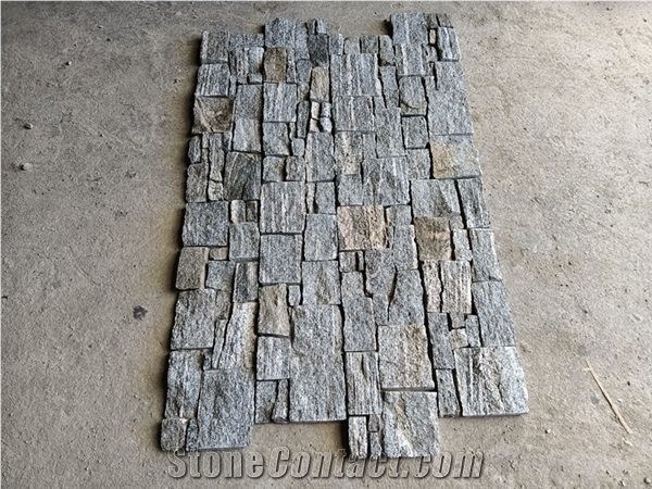Tiger Black Veins Cement Back Loose Stone Veneer