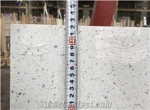 Artificial Pure White Engineered Manmade Stone Quartz Slabs