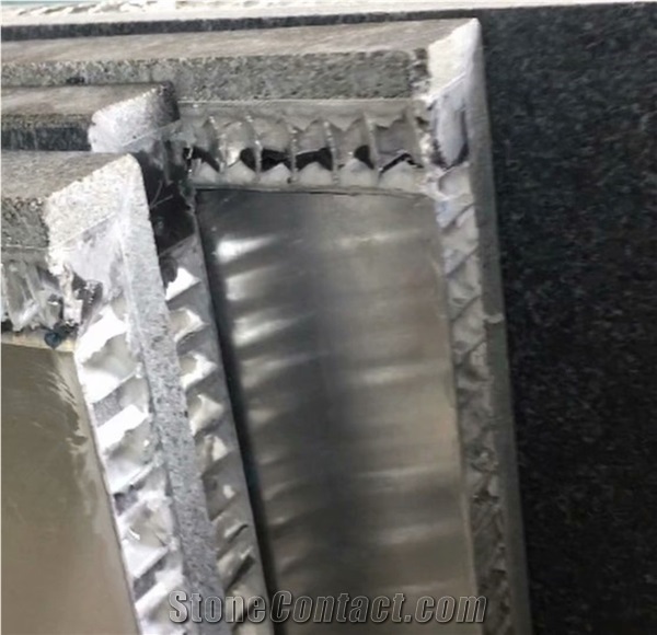 China Black Basalt Granite Lightweight Honeycomb Panels Slab