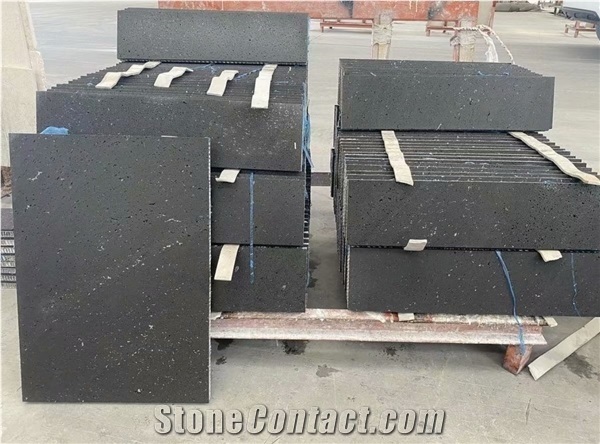 China Black Basalt Granite Lightweight Honeycomb Panels Slab