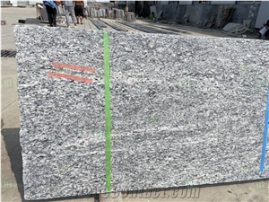 China Natural Stone Spray White Sea Wave Granite Slabs