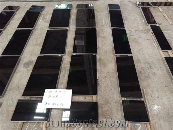 Chinese Absolute Black Hebei Granite Outdoor Wall Cladding