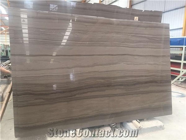 Chinese Athens Wood Grain Marble Vein Cut Polished Slabs