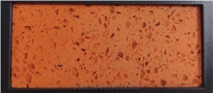 Cuarzo Naranja Estelar Orange Stellar Quartz Slabs