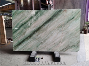 Imperial Emerald Green Marble Slabs Tiles Semiprecious
