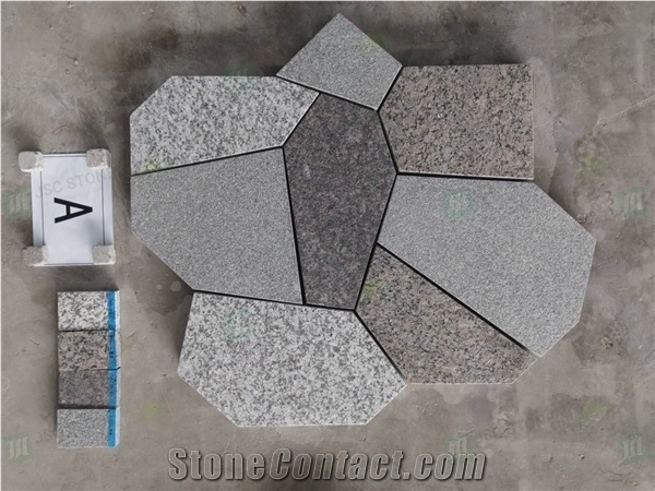 Mix Color Random Landscaping Granite Paving Stone Flagstone