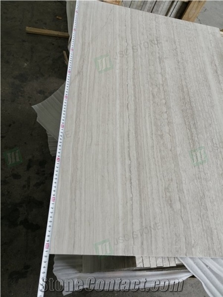 Natural White Wooden Marble Polished Floor and Wall Tiles