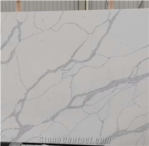 Pure Calacatta White Engineered Artificial Stone Quartz Slab
