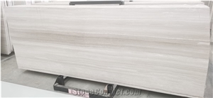 Wooden White Wood Chinese Marble Slabs Stock Grade a