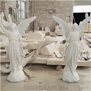 Carrara White Marble Stone Sculpture Carving