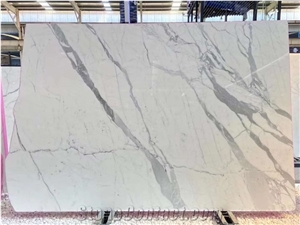 Italy Calacatta White Marble Slabs for Interior Design