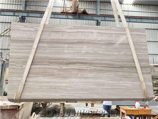 Guizhou Brown Wood Grain Marble Slabs & Tiles