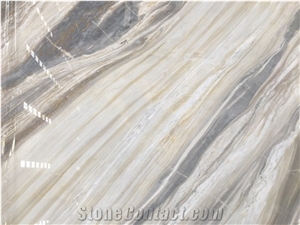 Italy Earl White Veining Gold Twill Marble Slabs,Wall Tiles