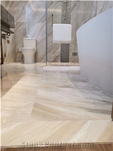 Piaget White Italy Golden Grain Marble for Floor Tiles