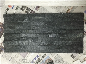 Black Quartz Cultured Stone Thin Veneer New Style Cladding