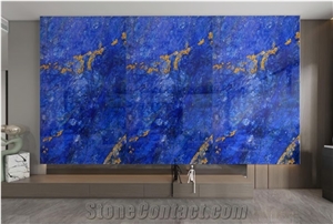 China Blue Granite Sapphire Star Dyed Slab Tiles