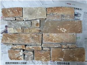 China Rusty Slate Cultured Stone Veneer Thin Split Wall
