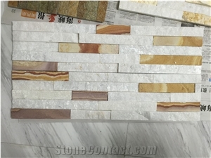 China White Quartzite Cultured Stone Veneer Wall Decor