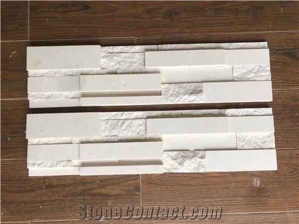 Natural White Marble Cultured Stone Ledge Stone Wall Decor