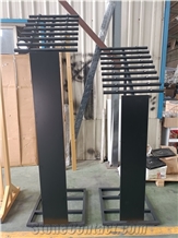 Flooring Sample Display Rack In Showroom