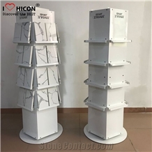 Quartz Stone Spin Tower Display Rack