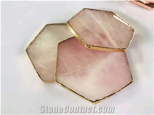 Good Quality Hand Carved Natural Marble Jadecoaster Cup Mat